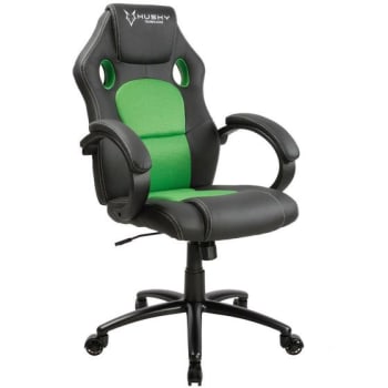 Cadeira Gamer Husky Gaming Snow, Preto e Verde, Cilindro de Gás Classe 4, Base em Metal, Roda em Nylon - HGMA018 - Cadeira Gamer - Magazine OfertaespertaLogo LuLogo Magalu