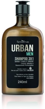 Shampoo Urban Men IPA 3X1, Urban, Incolor, 240 Ml