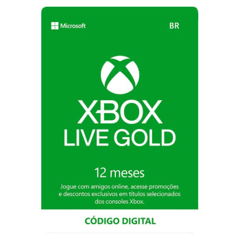 Gift Card Xbox Live Gold 12 Meses