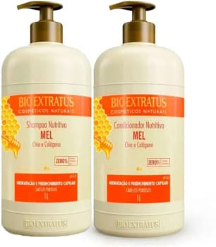 Kit Shampoo + Condicionador Bio Extratus Mel 1 Litro