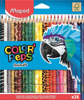 Lápis de Cor Maped Color Peps Animals 24 Cores