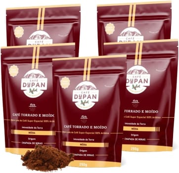 Kit 5 Pacotes Café Dupan Torra Média Moído 250g - Edição Especial