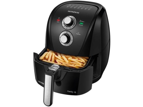 Fritadeira Elétrica sem Óleo/Air Fryer Mondial AFN-40-BFS Preta com Timer 4L - Fritadeira sem Óleo / Air Fryer - Magazine {{route.pmdStoreName}}Logo LuLogo Magalu