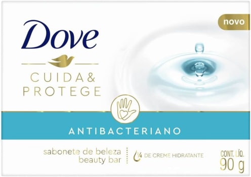 6 Unidades Dove Sabonete Cuida Protege 90g