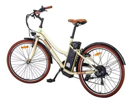 Bicicleta Elétrica Miami Aro 26 Retrô 350W 7.8Ah Atrio - BI208 Autonomia 90km Display Multifuncional