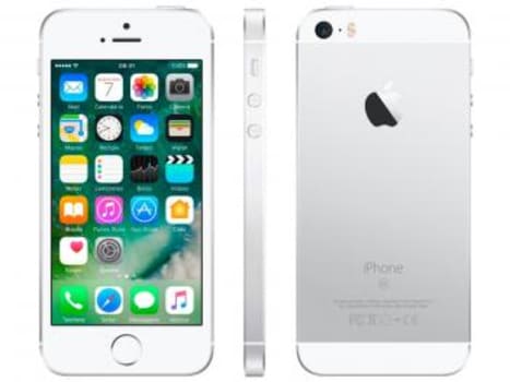 iPhone SE Apple 32GB Prateado 4G Tela 4" - Retina Câm. 12MP iOS 10 Proc. Chip A9 Touch ID - Magazine Ofertaesperta