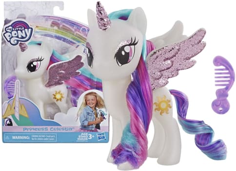Figura, My Little Pony, E5964, Princesa Celestia - Hasbro, Branco
