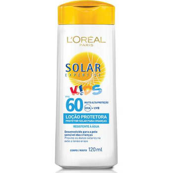 Protetor Solar Expertise Loção Kids FPS 60 120ml - L'Oreal Paris (Cód. 110763252)