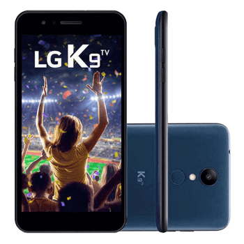 Smartphone LG K9 TV 16GB Azul LMX210BMW Tela 5.0 polegadas Dual Chip 4G - Smartphone LG K9 TV 16GB LMX210BMW Azul