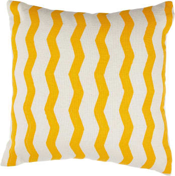 Almofada Estampada Artesanal Teares Amarelo,40x40 Cm