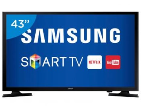 Smart TV LED 43" Samsung Full HD UN43J5200 - Conversor Digital Wi-Fi 2 HDMI 1 USB - Magazine Ofertaesperta