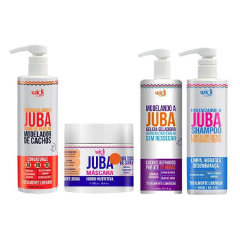 Widi Care Juba Kit - Creme de Pentear + Máscara + Geléia + Shampoo - Kit de Tratamento para Cabelos - Magazine Ofertaesperta