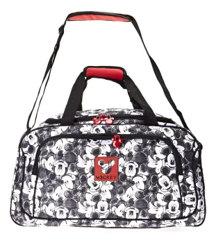 Bolsa Sacola De Viagem Mickey Mouse Branco Luxcel