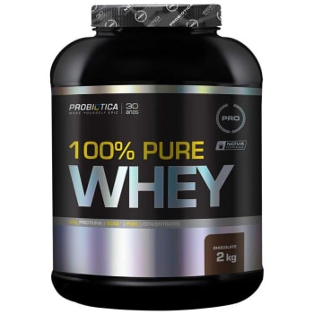 Whey Protein 100% Pure Whey 2kg – Probiótica - Chocolate
