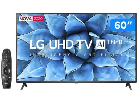 Smart TV 4K LED 60” LG 60UN7310PSA Wi-Fi Bluetooth - HDR Inteligência Artificial 3 HDMI 2 USB - Magazine Ofertaesperta