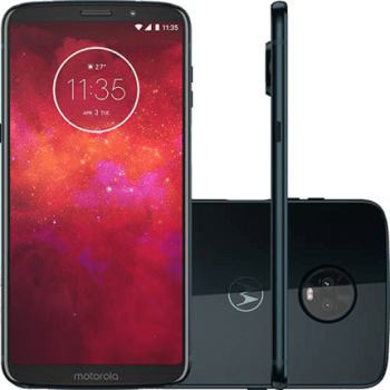 Smartphone Motorola Moto Z3 Play Indigo Tela 6" Android 8.1.0 Oreo Câm 12Mp + 5Mp 64Gb (Cód: 10183335)