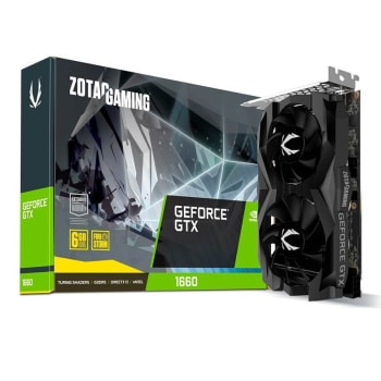 Placa de Video Zotac GeForce GTX 1660 6GB GDDR5 192-bit ZT-T16600F-10L
