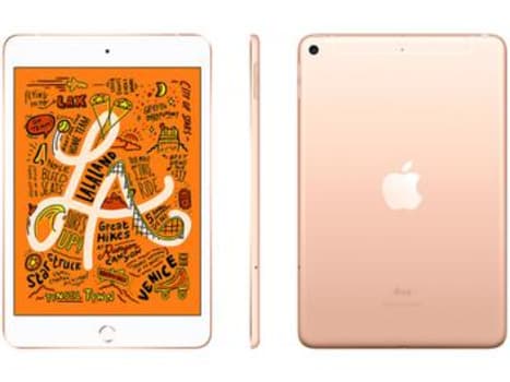 iPad Mini Apple 4G 64GB Dourado 7,9” Retina - Proc. Chip A12 Câm. 8MP + Frontal 7MP iOS 12 - Magazine Ofertaesperta