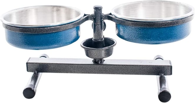 Comedouro Regulável Antiformiga Mini Azul 1,2L Nf Pet Para Cães, Mini