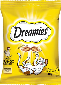 5 Unidades — Petisco Para Gatos Dreamies Frango Adultos 40g