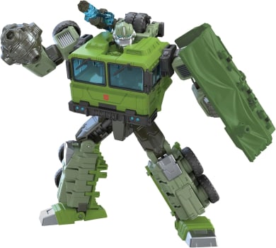 Figura Transformers Generations Legacy, Boneco De 18 Cm Voyager Prime Universe Bulkhead - F3055 - Hasbro, Verde E Preto