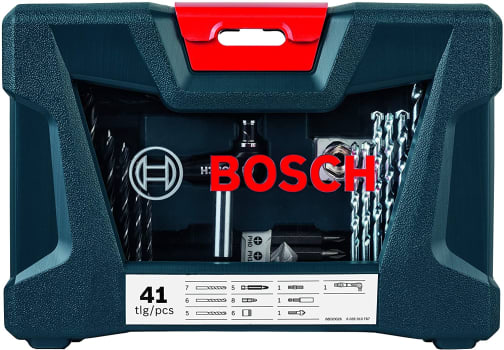 Kit de Pontas e Brocas Bosch V-Line para parafusar e perfurar com 41 unidades 