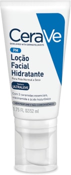 CeraVe, Loção Hidratante para o rosto, com Ácido Hialurônico, Niacinamida, Textura ultra fluida, 52ml