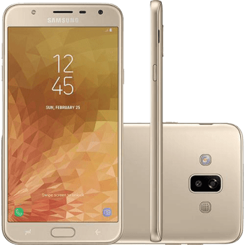 Smartphone Samsung Galaxy J7 Duo Dual Chip Android 8.0 Tela 5.5" Octa-Core 1.6GHz 32GB 4G Câmera 13 + 5MP (Dual Traseira) - Dourado (Cód. 133459780)