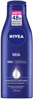 2 Unidades Nivea Hidratante Desodorante Milk 200ml