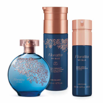 Combo Floratta My Blue: Loção Corporal 200ml + Body Spray 100ml + Desodorante  Colônia 75ml em Promoção no Oferta Esperta