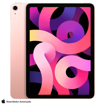 iPad Air 4 64GB WI-FI USB-C Tela 10.9", Rosa - Apple