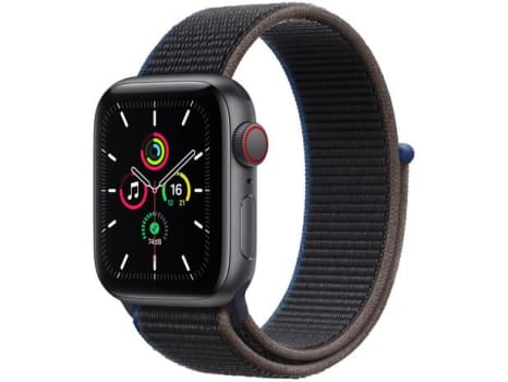 Apple Watch SE 40mm Cinza-espacial GPS + Cellular - Pulseira Loop Esportiva Carvão - Magazine Ofertaesperta