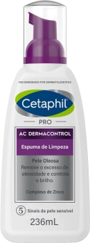 Cetaphil Espuma De Limpeza Facial Pele Oleosa Cetaphil Pro Ac Dermacontrol 236Ml