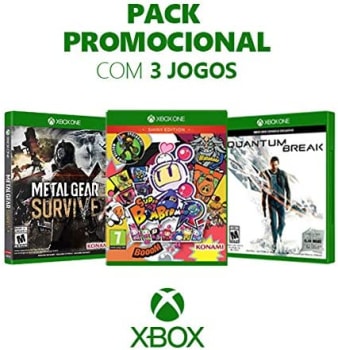 Kit de Jogos: Metal Gear Survive + Super Bomberman R + Quantum Break - Xbox One