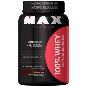 Whey Protein Max Titanium 100% Whey - Chocolate - 900g