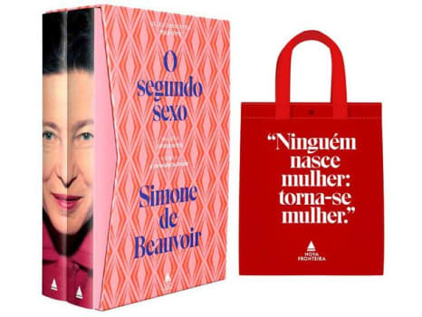 Box Livros Simone de Beauvoir O Segundo Sexo - com Bolsa Pré- Venda - Magazine Ofertaesperta