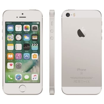 iPhone SE Apple com 32GB, Tela 4”, iOS 9, Sensor de Impressão Digital, Câmera iSight 12MP, Wi-Fi, 3G/4G, GPS, MP3, Bluetooth e NFC – Prateado