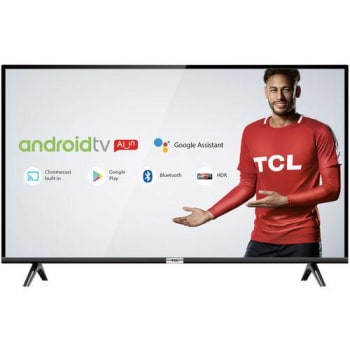 Smart TV LED 32" Android TCL 32s6500 HD com Conversor Digital Wi-Fi Bluetooth 1 USB 2 HDMI Controle Remoto com Comando de Voz Google Assistant