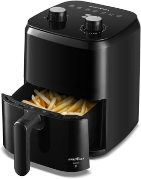 Fritadeira Air Fryer Britânia 3L BFR31, 1300W, 220V (Preto)