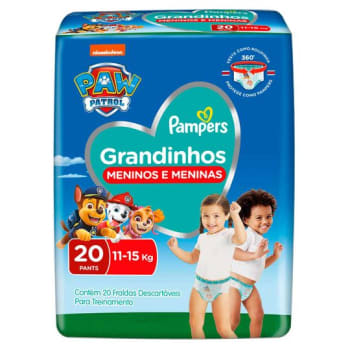 Fralda Pampers Grandinhos 11-15kg Tam G - 20 Unidades