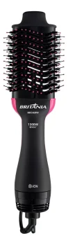 Escova Secadora Britânia Bec02pr Bivolt 4 Em 1 1200w Cor Preto e Rosa 127V 220V