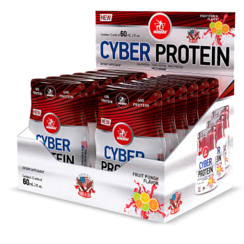 Cyber Protein Proteína Líquida Isolada com colágeno Hidrolisado: Midway USA 60ml c/ 12 Unidades