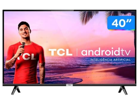 Smart TV LED 40” TCL 40S6500 Full HD Android - Wi-Fi HDR Inteligência Artificial 2 HDMI USB - Magazine Ofertaesperta