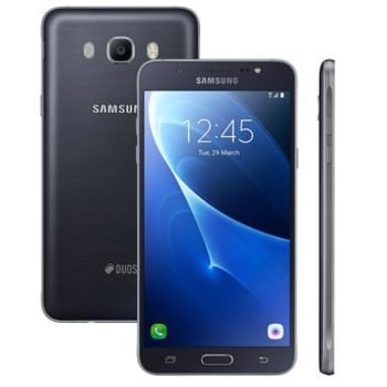 Samsung Galaxy J7 Metal Preto Tela 5.5" Octa Core 16GB 2GB RAM Câmera 13MP e frontal 5MP com flash SM-J710MN