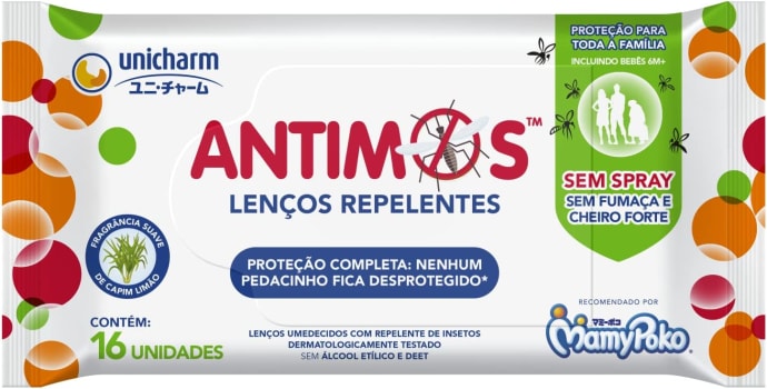 Lenços Repelentes Antimos, 16 Unidades, Unicharm