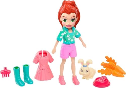 Polly Pocket! Sort Boneca com Bichinho Mattel