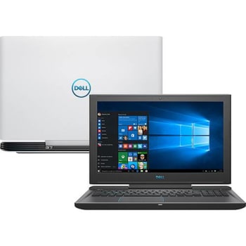 Notebook Dell Gaming G7 7588-A40B Intel Core 8º i7 16GB (GeForce GTX 1060 6GB) 1TB 256GB SSD Tela Full HD 15,6" Windows 10 - Branco
