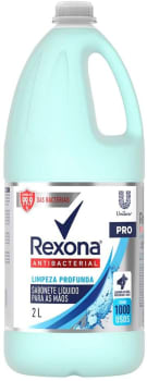 Sabonete Líquido Antibacterial para as Mãos Rexona Pro Limpeza Profunda Frasco 2l, Rexona