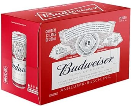 Pack de Budweiser Sleek 350ML,12 Unidades