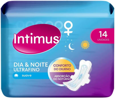 Absorvente Externo Dia & Noite, 14 Unidades, Intimus